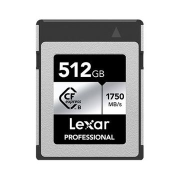 Lexar LCXEXSL512G-RNENG 512 GB CF-EXP Professional Type-B Silver Serie 1750 MB/S 130 Kart Bellek