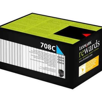 Lexmark 70C80C0 Mavi Toner