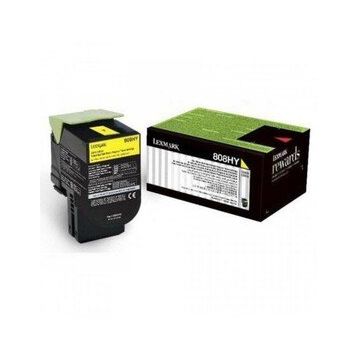 Lexmark 80C8Hyo Sarı Orjinal Toner
