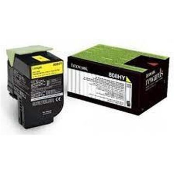 Lexmark 80C8Hyo Sarı Orjinal Toner