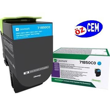 Lexmark CS317-71B50C0 Mavi Toner