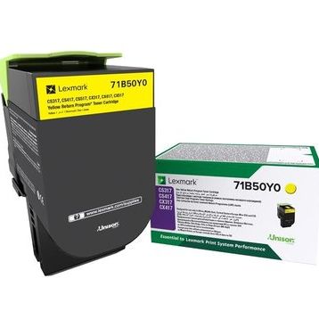 Lexmark CS317-71B50Y0 Sarı Toner Chip