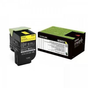 Lexmark CX410-80C8HY0 Sarı Orijinal Toner