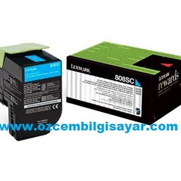 Lexmark CX410-80C8SC0 Mavi Toner