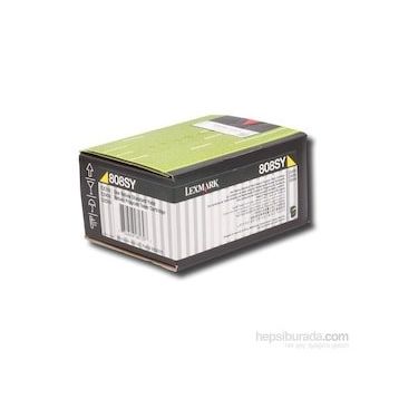 Lexmark CX410-80C8SY0 Sarı Toner