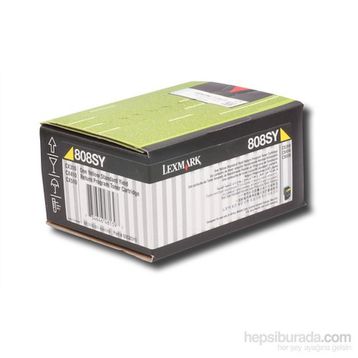 Lexmark CX410-80C8SY0 Sarı Toner