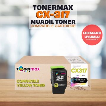 Lexmark CX517DE Sarı Muadil Toner