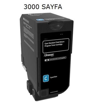 Lexmark CX725-CS720-CS725-74C50C0 Mavi Toner