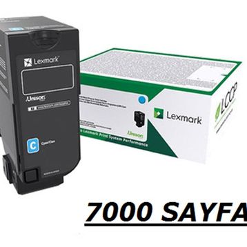 Lexmark CX725-CS720-CS725-74C50C0 Mavi Toner
