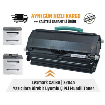 Lexmark X203 X203A11G Muadil Toner
