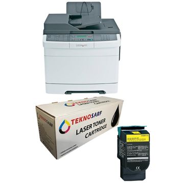 Lexmark X543 Sarı Muadil Toner