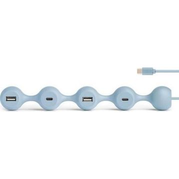 Lexon Açık Mavi Peas Hub C USB Çoğaltıcı
