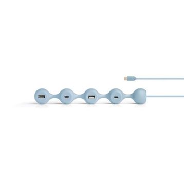 Lexon Açık Mavi Peas Hub C USB Çoğaltıcı