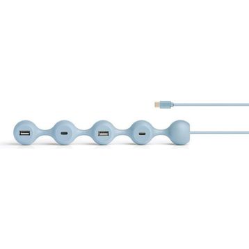 Lexon Açık Mavi Peas Hub C USB Çoğaltıcı