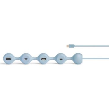 Lexon Açık Mavi Peas Hub C USB Çoğaltıcı