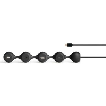Lexon Siyah Peas Hub C USB Çoğaltıcı