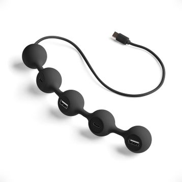 Lexon Siyah Peas Hub C USB Çoğaltıcı