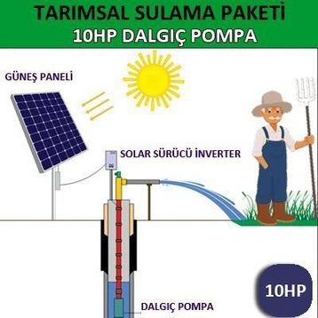 Lexron 10 HP Dalgıç Pompa Tarımsal Sulama Sistemi