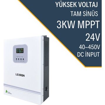 Lexron HV MPPT 3 kW 40-500 PV Input Akıllı Inverter