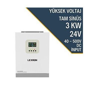 Lexron HV MPPT 3 kW 40-500 PV Input Akıllı Inverter