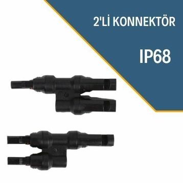 Lexron IP68 2'li T Branch Konnektör