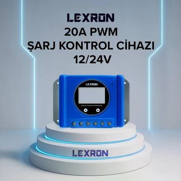 Lexron PWM 20 A 12/24 V Şarj Kontrol Cihazı
