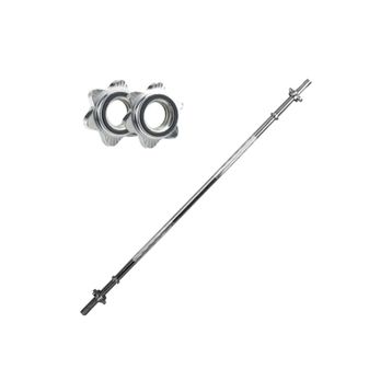 Leyaton Düz Bar 120 cm Krom Halter Ağırlık Barı