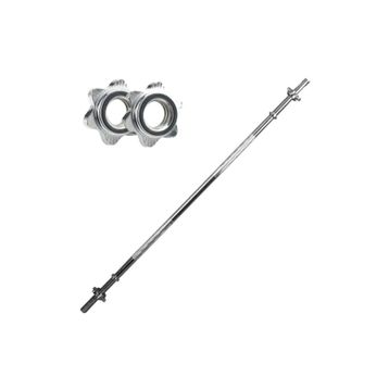 Leyaton Düz Bar 120 cm Krom Halter Ağırlık Barı