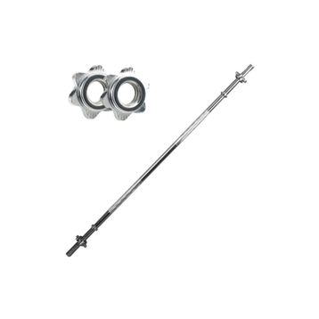 Leyaton Düz Bar 120 cm Krom Halter Ağırlık Barı