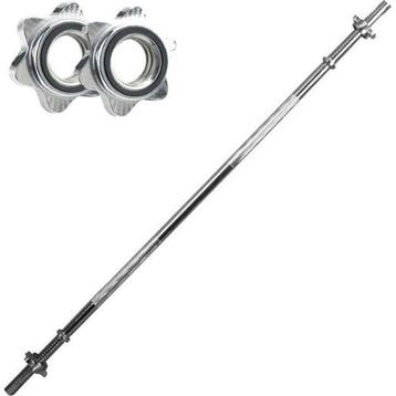 Leyaton Düz Bar 120 cm Krom Halter Ağırlık Barı