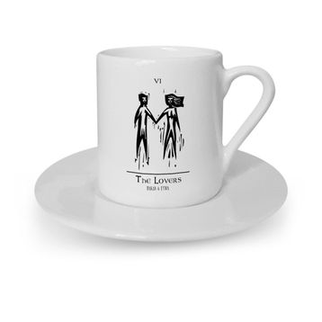 Leydi Collection Tarot The Lovers Aşıklar Türk Kahvesi Fincanı