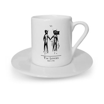Leydi Collection Tarot The Lovers Aşıklar Türk Kahvesi Fincanı