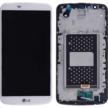 LG K10 K430 Dokunmatik Beyaz Çıtalı Lcd Ekran