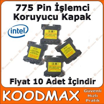 LGA 775 10 Adet İşlemci Yuvası Koruma Kapağı