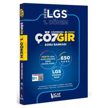 LGS 1. Dönem Çözgir Soru Bankası İcat Yayınları