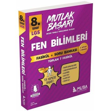 LGS 8. Sınıf Fen Bilimleri Fasiküller + Soru Bankası Muba Yayınları
