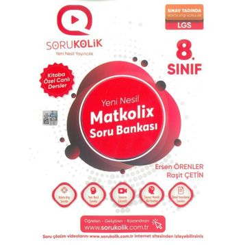 LGS 8. Sınıf Matkolix Soru Bankası-Sorukolik Yayınları