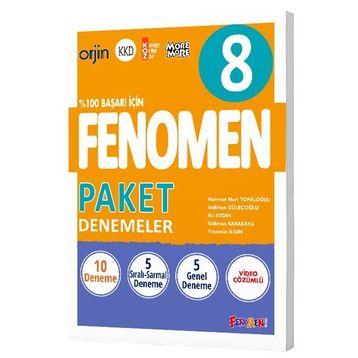 LGS 8. Sınıf Paket Denemeler Fenomen Okul Yayınları