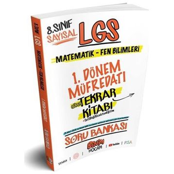 LGS 8. Sınıf Sayısal 1. Dönem Soru Bankası Benim Hocam Yayınları