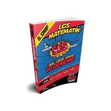 LGS 8.Sınıf Ses Getirecek Matematik 10 Deneme-Benim Hocam Yayınları