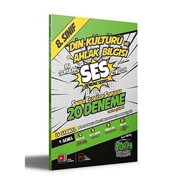 LGS 8. Sınıf SES Serisi Din Kültürü ve Ahlak Bilgisi Soru Bankası-Benim Hocam Yayınları