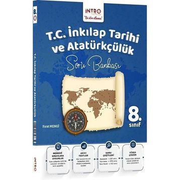 LGS 8. Sınıf T.C. İnkılap Tarihi ve Atatürkçülük Soru Bankası - İntro Yayınları