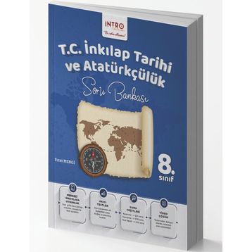 LGS 8. Sınıf T.C. İnkılap Tarihi ve Atatürkçülük Soru Bankası - İntro Yayınları