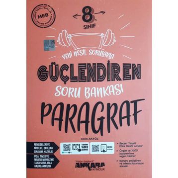 LGS 8. Sınıf Türkçe Dilbilgisi Paragraf 3'lü Güçlendiren Soru Bankası Seti Ankara Yayıncılık