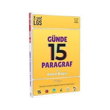 LGS Günde 15 Paragraf ve Anlam Bilgisi - Tonguç Yayınları