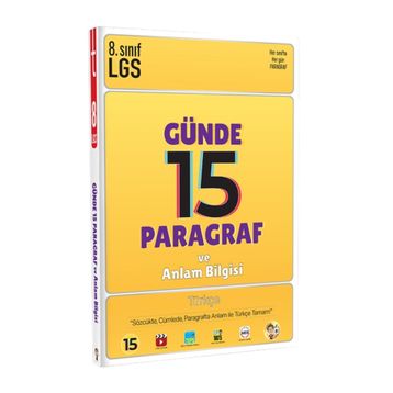 LGS Günde 15 Paragraf ve Anlam Bilgisi - Tonguç Yayınları