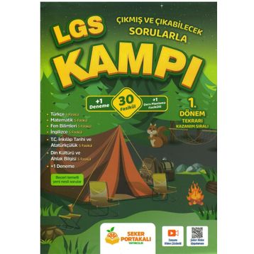 LGS Kampı 1. Dönem Tekrarı 30 Fasikül - Şeker Portakalı Yayınları