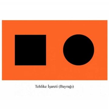 Lhr 30x45 Tehlike Bayrağı
