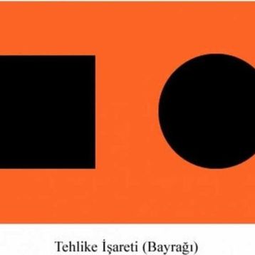 Lhr 30x45 Tehlike Bayrağı