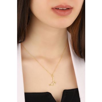 Lia Berto Serotonin Molekülü 925 Ayar Gümüş Kolye